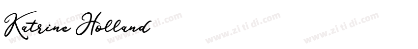 Katrine Holland字体转换